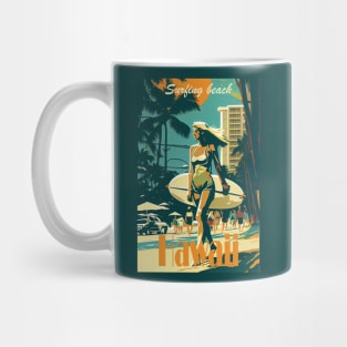 Hawaii Surfing Mug